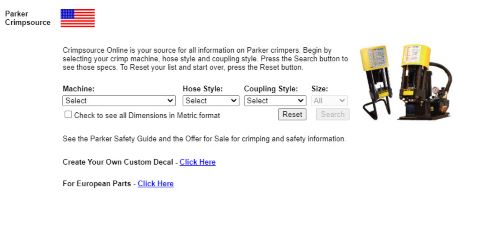 Image Capture of Parker Tracking System App
