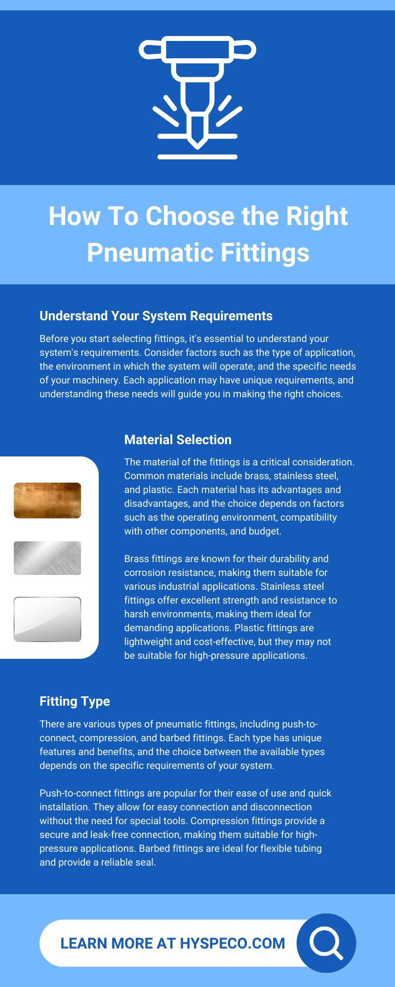 How To Choose the Right Pneumatic Fittings