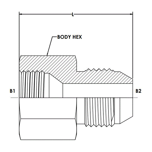 FJ X MJ - JIC TUBE REDUCER