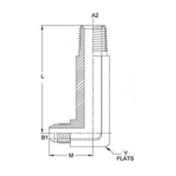 10MJ-08MP 90? ELBOW XXLONG FRG (4.50 L D