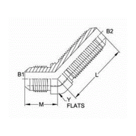 03MJ-03MJ BULKHEAD 45? ELBOW STNLS