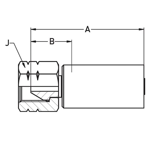 FEMALE58DEG.CONE-SWIVEL  SS