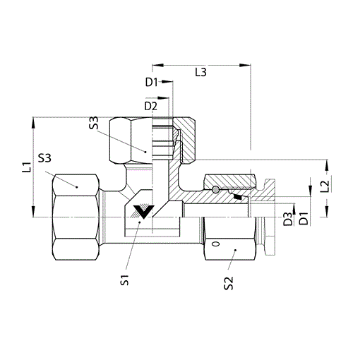 L35MBT-L35FMS-L35MBT TEE STNLS