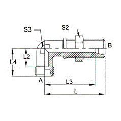 L15MBT-L15MBT BH 90? W/O TUBE NUT & SLEE