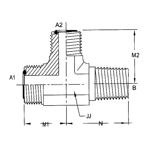 12MFS-12MP-12MFS TEE FORGED