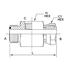 06MFS-06FFSS-04FORB GAUGE PORT BRANCH TE