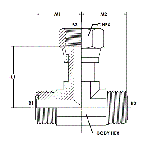 04MFS-04MFS-06FFSS BRANCH TEE FORGED