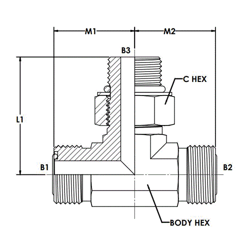 10MFS-10MFS-10MAORB BRANCH TEE FORGED