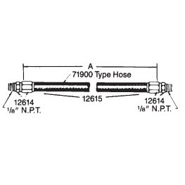 HOSE ASSEMBLY  (25.5" LONG)