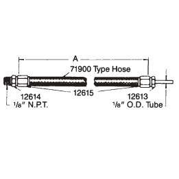 HOSE ASSEMBLY  (26" LONG)