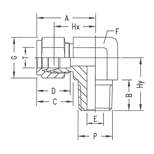 06IN-06MNPT 90? BRASS