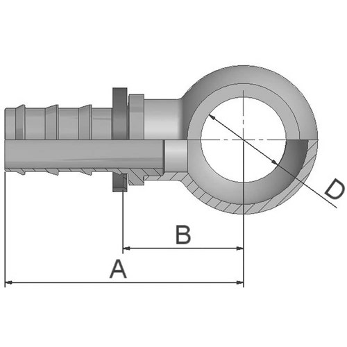 82-DIN METRIC BANJO-STR