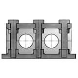 CLAMP SET 2 HALVES=1 PART