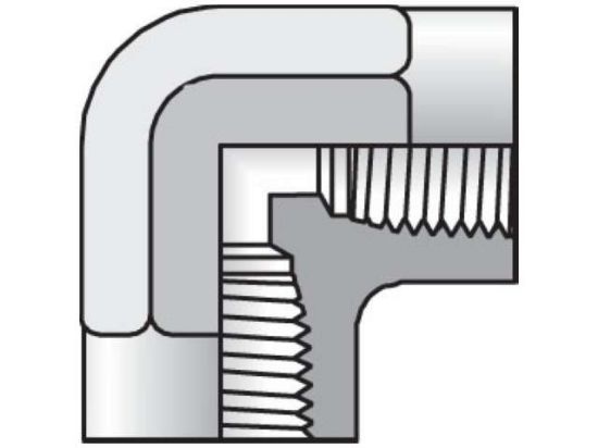 Picture of 1/2 DD-B BP - Pipe & Port 90° Elbow DD