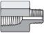 Picture of 3/4 X 1/4 FG-S BP - Pipe & Port Reducer, Expander, Conversion FG
