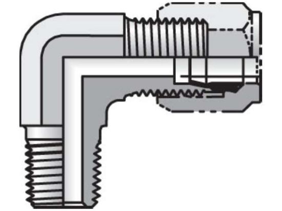 Picture of 4-4 CU-SS - Ferulok 90° Elbow CBU