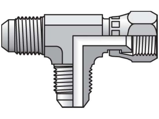 Picture of 12 R6X-SS BP - Triple-Lok 37° Tee R6X
