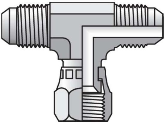 Picture of 8 S6BX-SS - Triple-Lok 37° Tee S6X