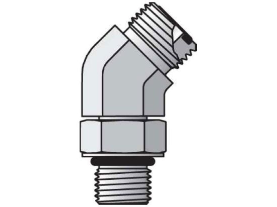 Picture of 8 V5L-S - Seal-Lok ORFS 45° Elbow V5OLO