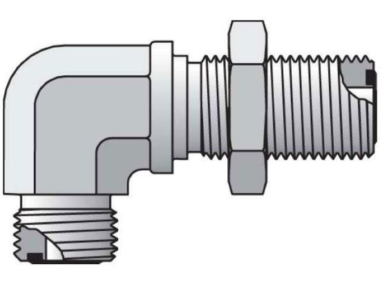 Picture of 6 WEL-S - Seal-Lok ORFS 90° Elbow WELO