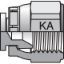 Picture of 10FNMKAS - Komatsu 30° Flare, Metric Thread Adapters