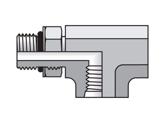 Picture of 4 AOG5JG5-S FKM - Pipe & Port Tee AOG5JG5