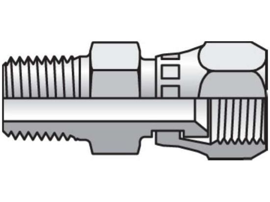 Picture of 6 F6X-SS BP - Triple-Lok 37° Straight Swivel F6X