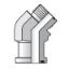 Picture of 12 LOVQ1-S - O-ring Face Seal, 37° Flare and Flareless Code 61 and 62 Flange Adapters