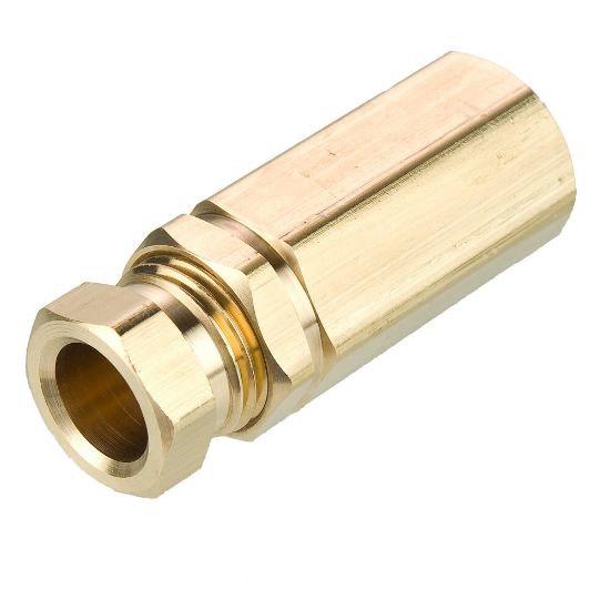 Picture of 66HD-2-2 - Brass flareless tube fitting, Hi-Duty