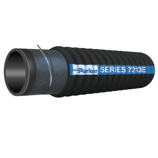 Picture of 7213E-1500 - WILDCATTER® Corrugated Bottom Sediment & Waste Oilfield Suction/Vacuum Hose, Series 7213E