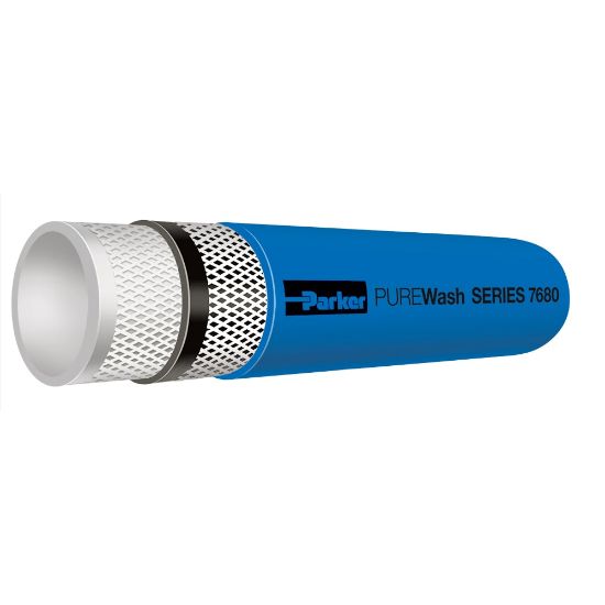Picture of 7680-12-BLU-RL - PUREWash Hose Series 7680