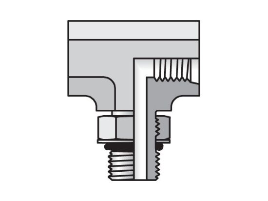 Picture of 8 G5G5JA-S - Pipe & Port Tee G5G5JAO