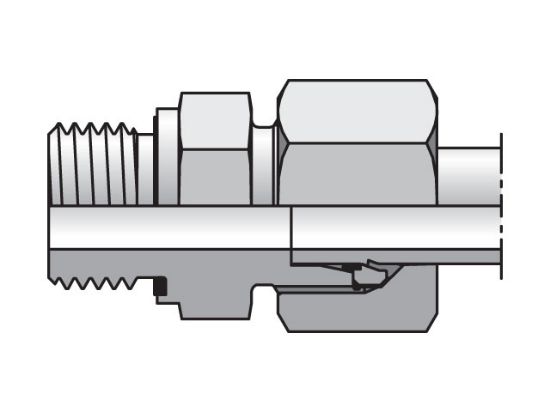 Picture of GE08LMEDCF - EO/EO-2 Straight, Male Connector - GE-M-ED