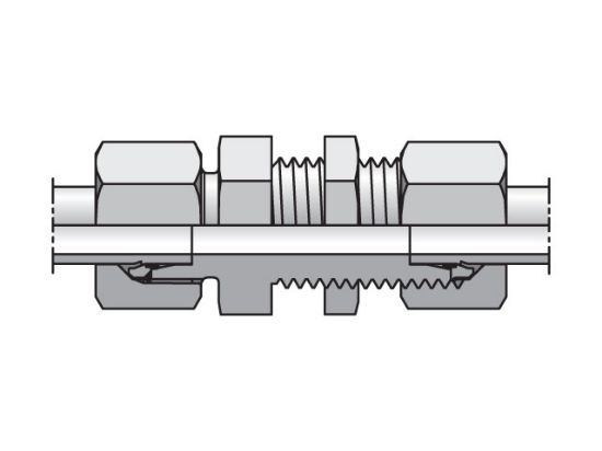 Picture of SV06LCF - EO/EO-2 Straight, Bulkhead Union - SV
