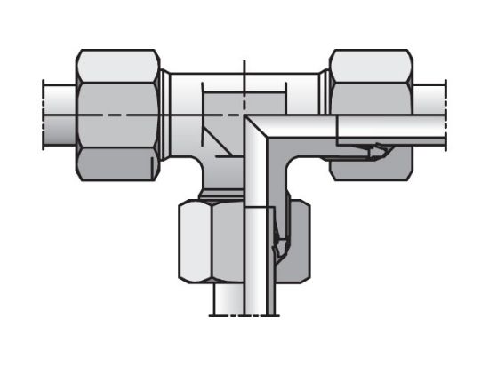 Picture of TR12/12/10LCF - EO/EO-2 Tee, Reducer Union - TR