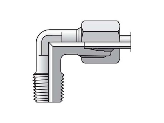 Picture of WE06LLMCF - EO/EO-2 90° Elbow, Male Connector - WE-M keg