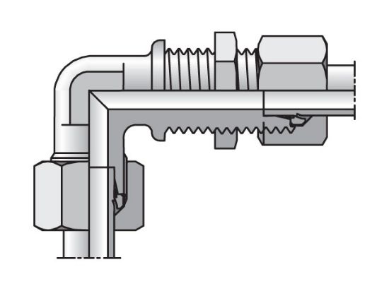 Picture of WSV06LCF - EO/EO-2 90° Elbow, Bulkhead Union - WSV